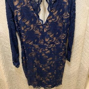 Navy blue short dress